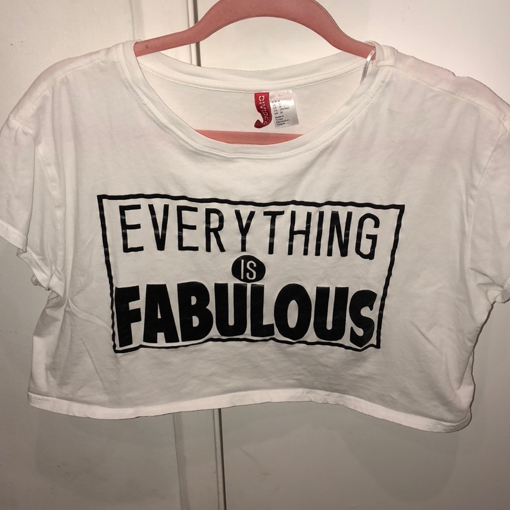 Everything is Fabulous Cropped Tee